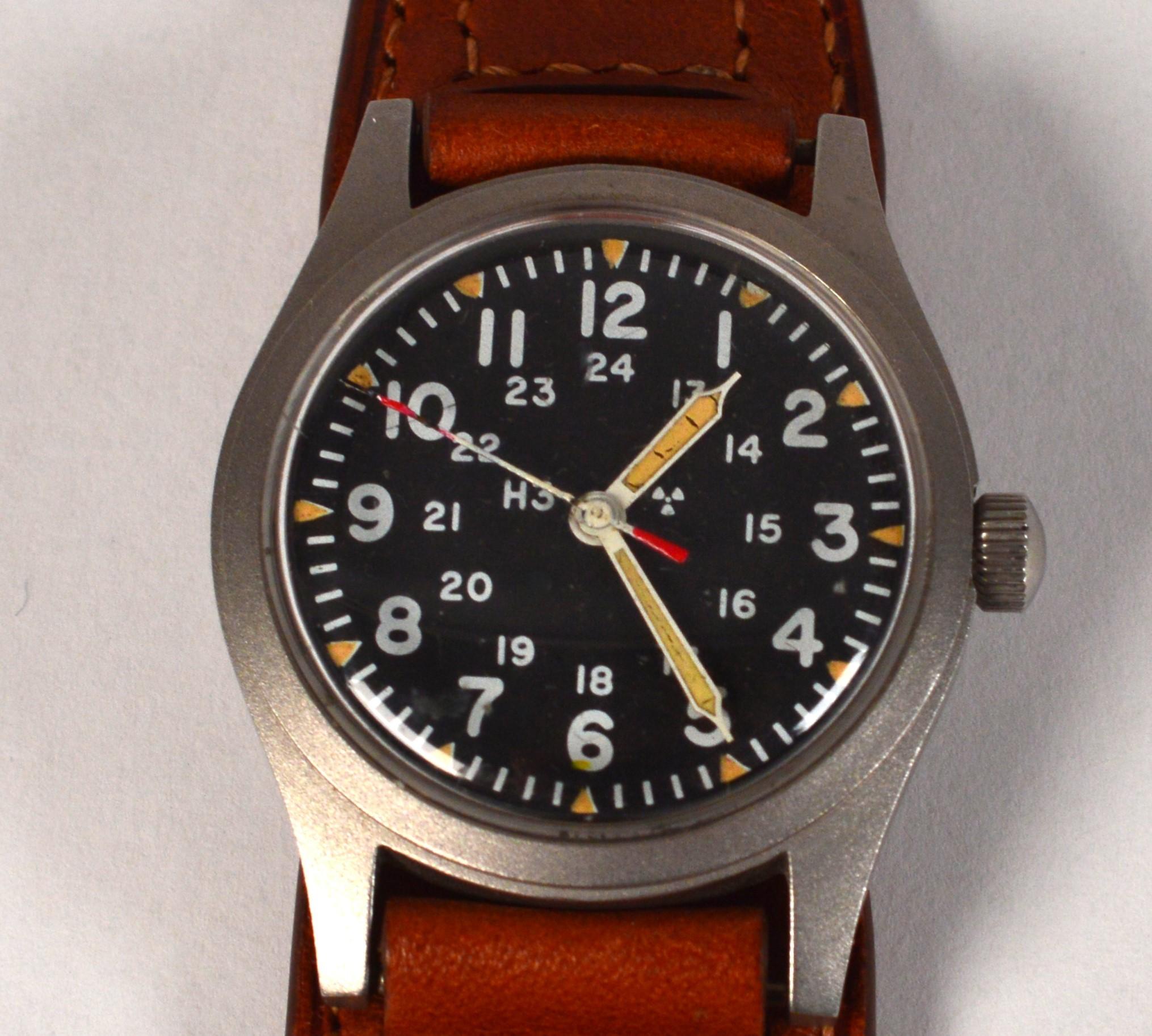 Vintage Hamilton 6645 Steel US Army Wrist Watch  For Sale 1
