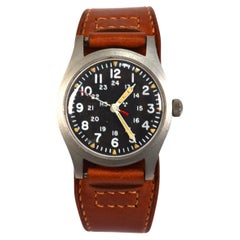 Used Hamilton 6645 Steel US Army Wrist Watch 