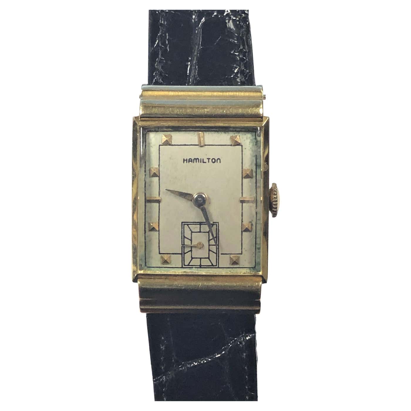 Vintage Hamilton Barton 18K Wrist Watch with important Provenance of ...