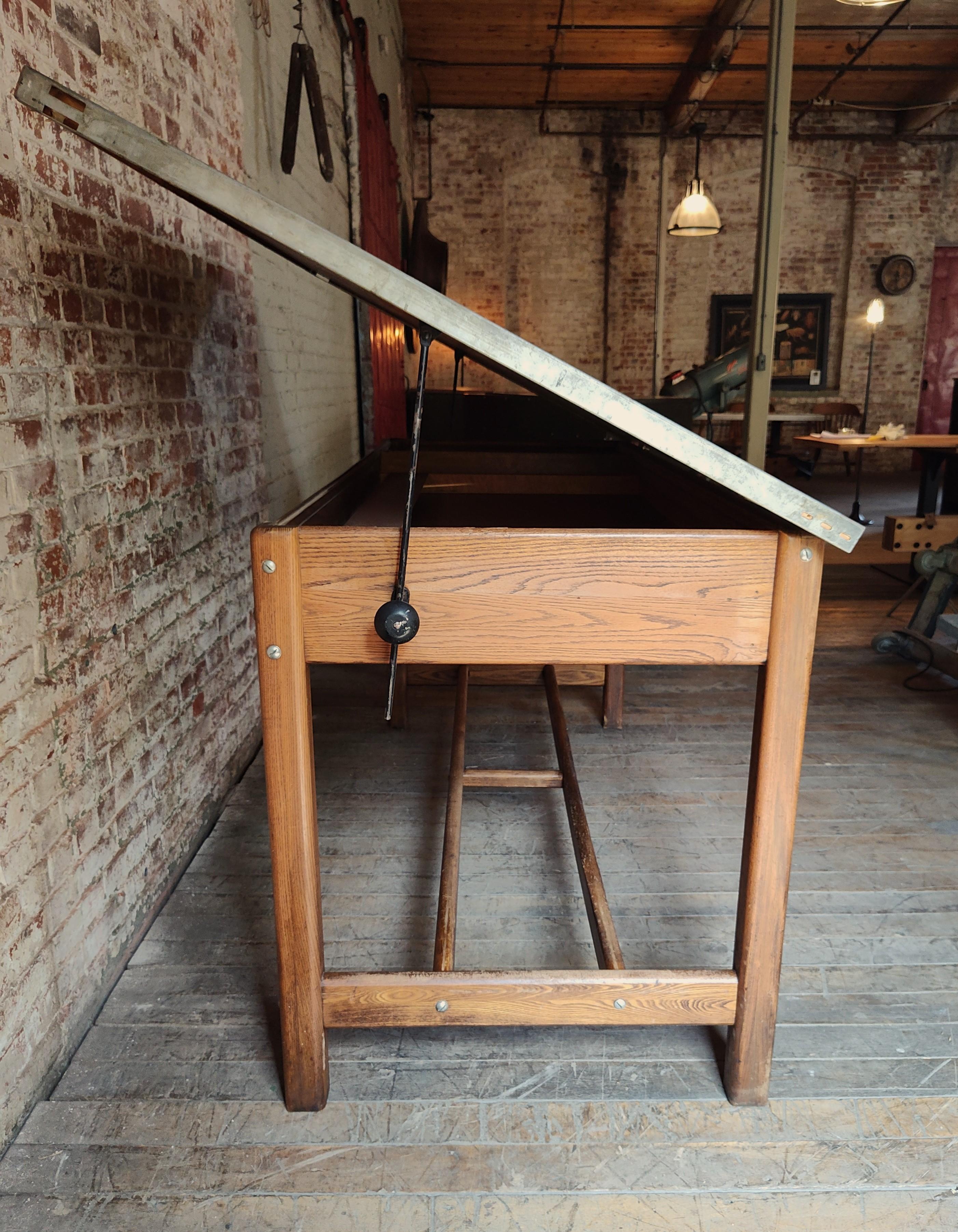 Vintage Hamilton Zeichnung Tisch / Schreibtisch 5