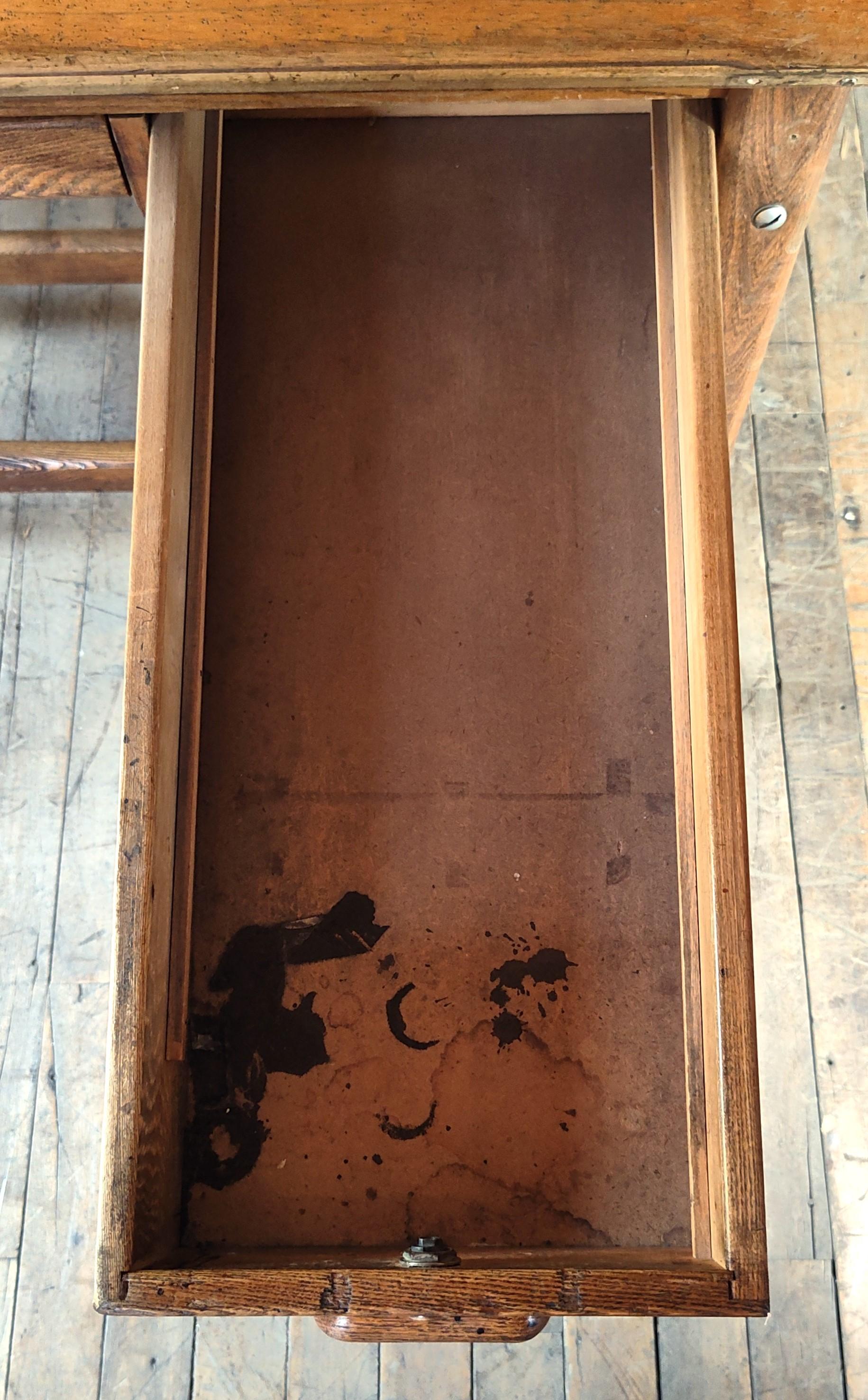Vintage Hamilton Zeichnung Tisch / Schreibtisch 3