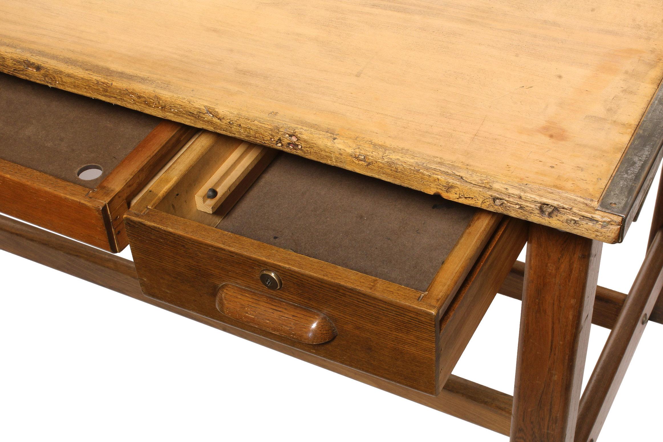 American Vintage Hamilton Draftsman's Desk/Table