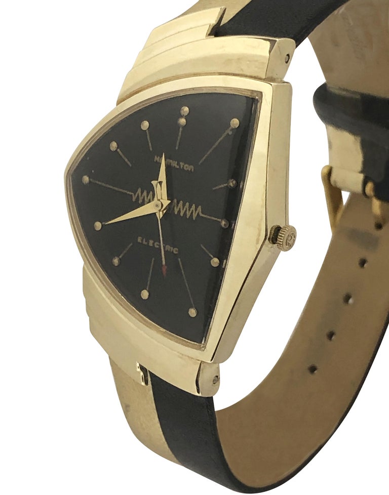 Hamilton Electric Ventura Montre-bracelet électrique vintage en or et or  sur 1stDibs