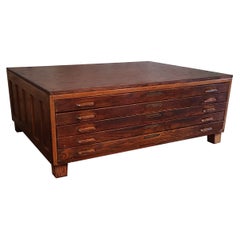 Vintage Hamilton Flat File Coffee Table