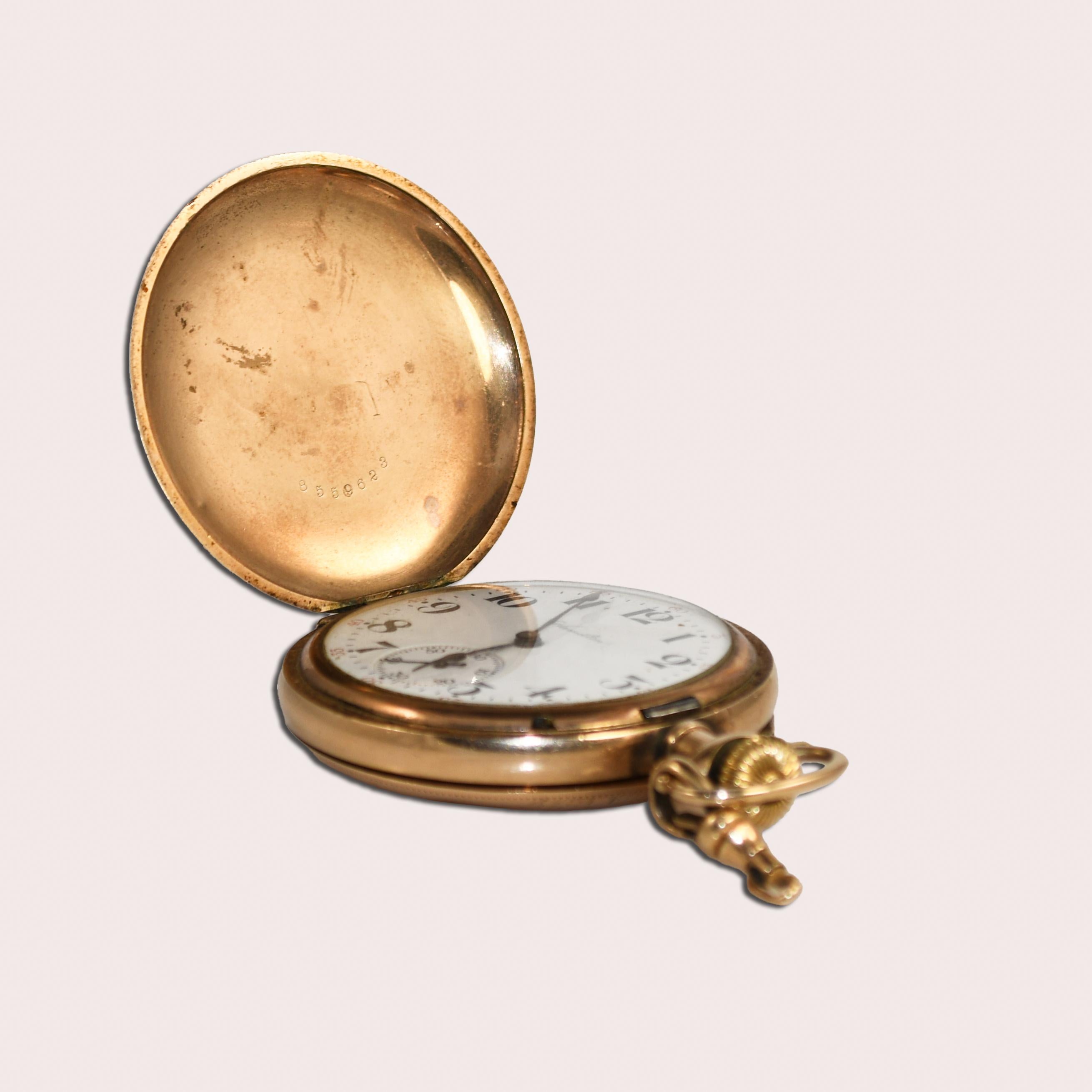 gold hamilton pocket watch