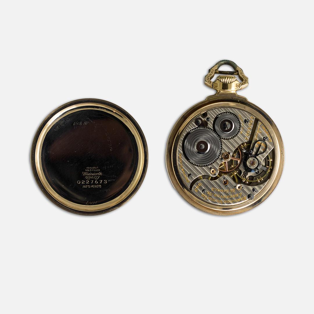 Vintage Hamilton Gold-Filled Railroad Pocket Watch Size 16 3