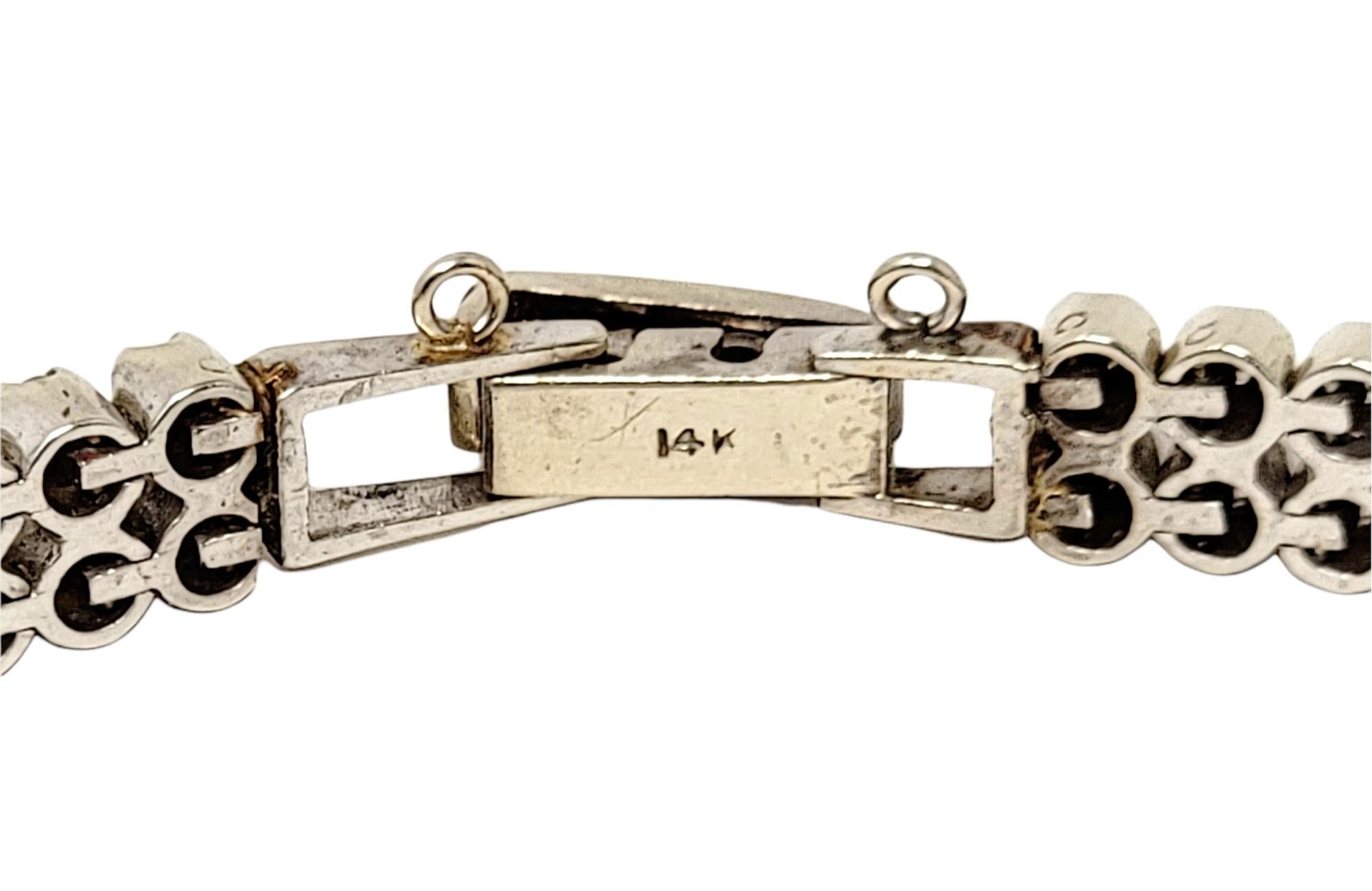 Vintage Hamilton Ladies Diamond Wristwatch / Bracelet in 14 Karat White Gold 7