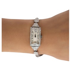 Vintage Hamilton Ladies Platinum Diamond Watch