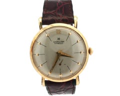 Vintage Hamilton Masterpiece 14k Yellow Gold 32mm Mechanical Wrist Watch