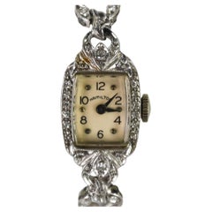Vintage Hamilton Platinum & Palladium Diamond Watch