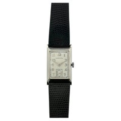 Vintage Hamilton Platinum Wristwatch, 22 x 36 mm — Circa 1930s
