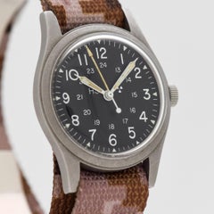 Vintage Hamilton US Military Stainless Steel Watch, 1988