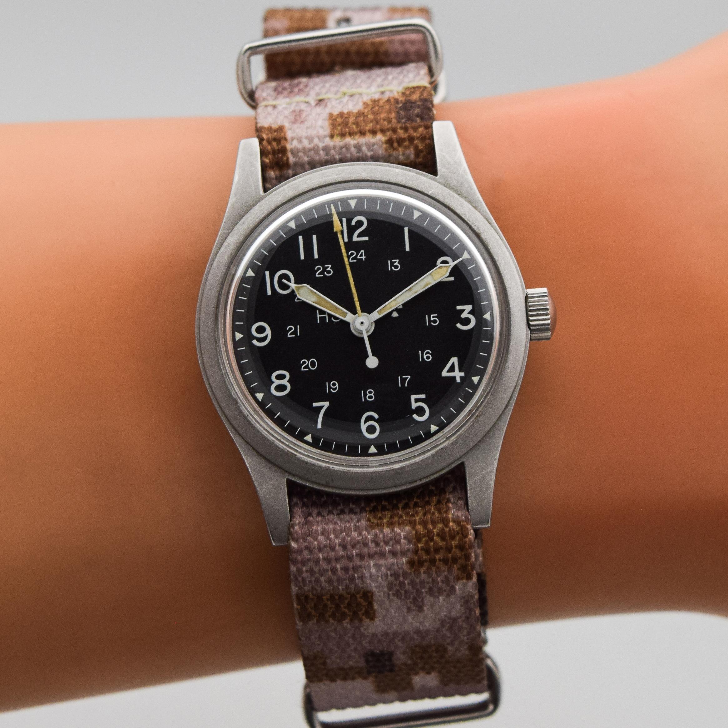 Vintage Hamilton US Military Stainless Steel Watch, 1988 For Sale 1