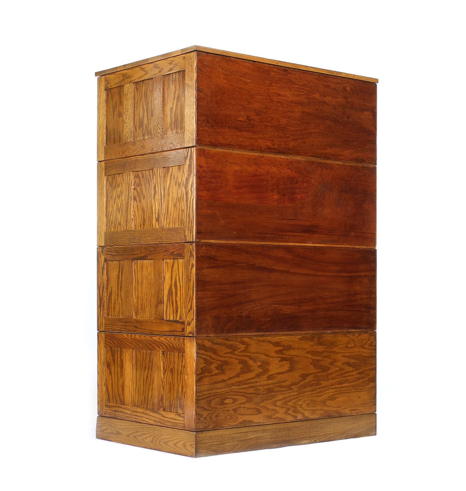 20th Century Vintage Hamilton Wooden Flat File Storage Cabinet
