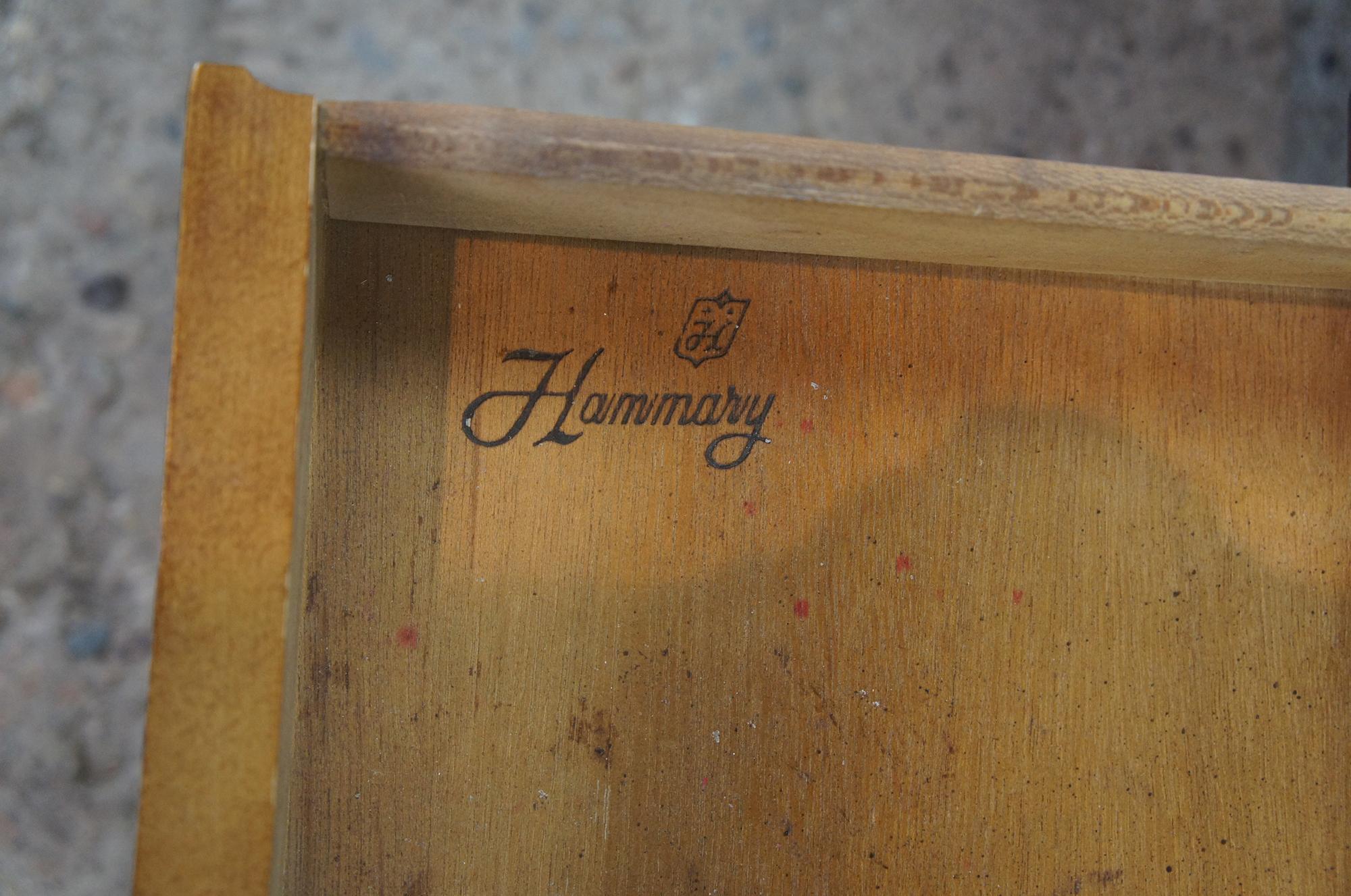 hammary end table with marble top