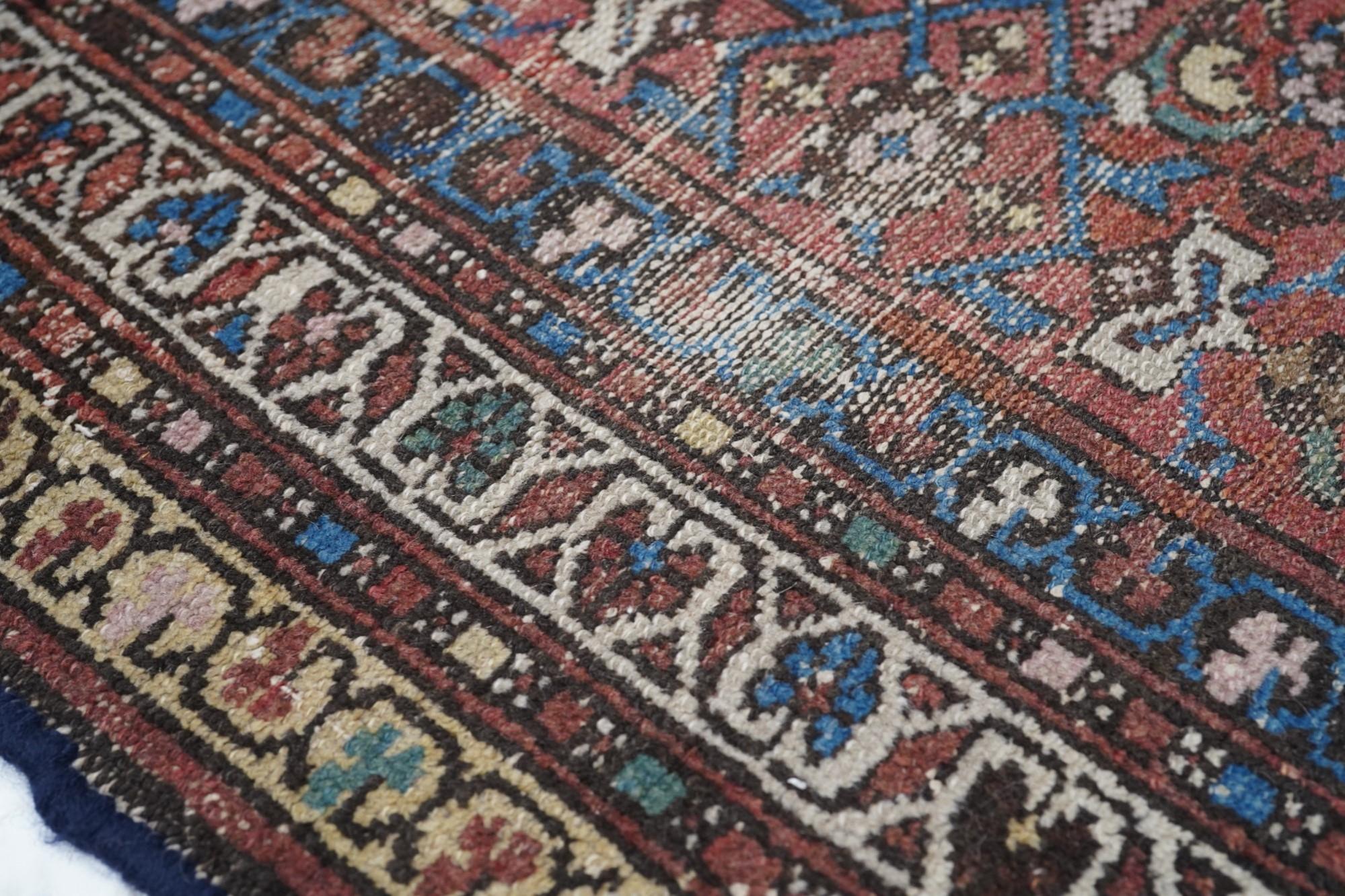 Mid-20th Century Vintage Hammedan Rug 3'7'' x 6'5'' For Sale