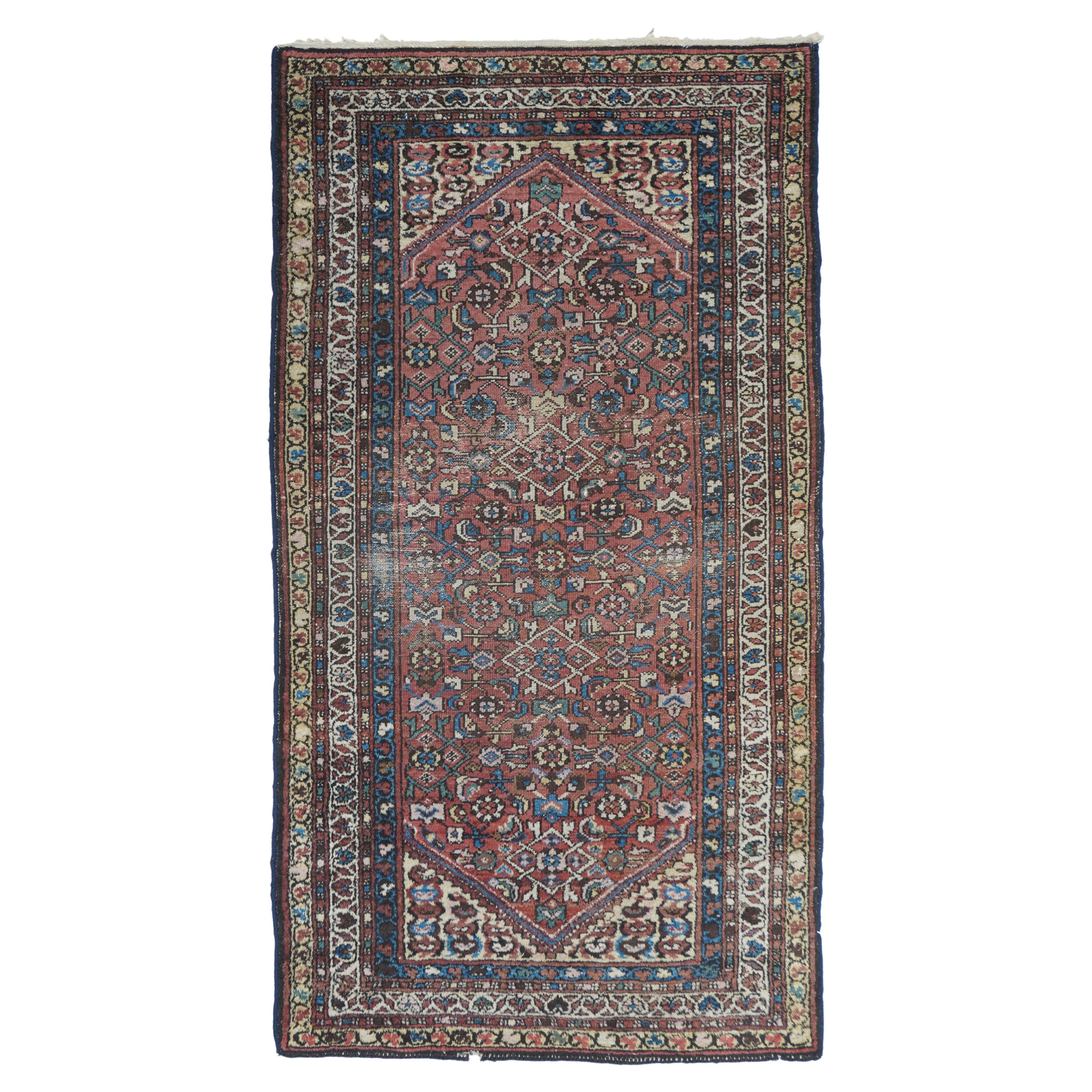 Vintage Hammedan Rug 3'7'' x 6'5'' For Sale