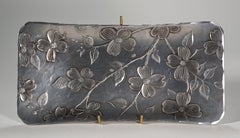 Wendell August Forge Handmade Tray with Dogwood Decor, 1960s