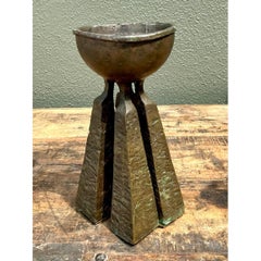 Vintage gehämmert Bronze Kelch