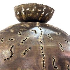 Vintage Hammered Metal Light Fixture