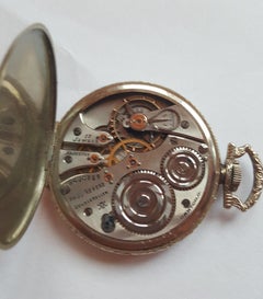 Vintage Hampden Pocket Watch 1916, 17 Jewel, Paul Revere, Working, Case