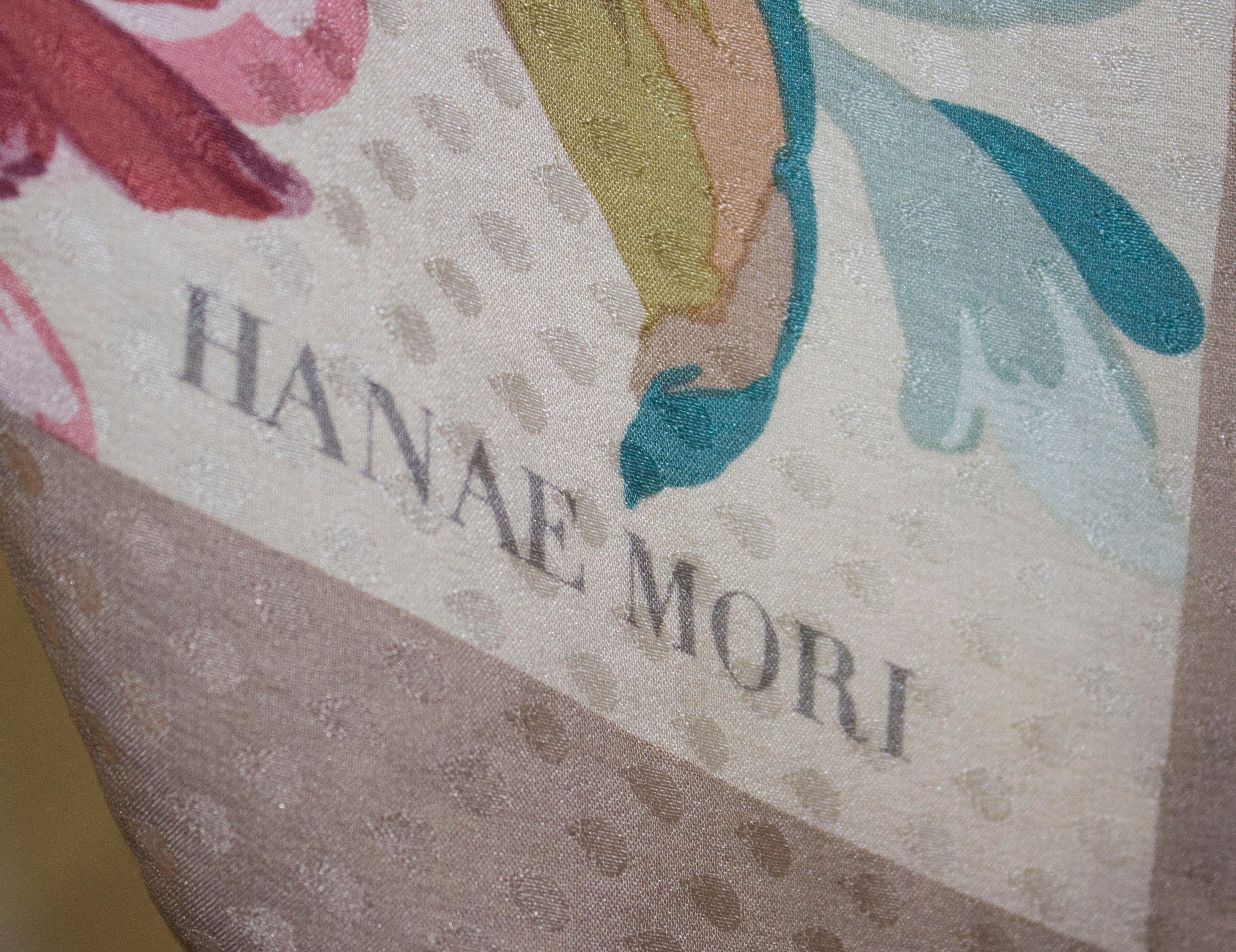 hanae mori scarf silk