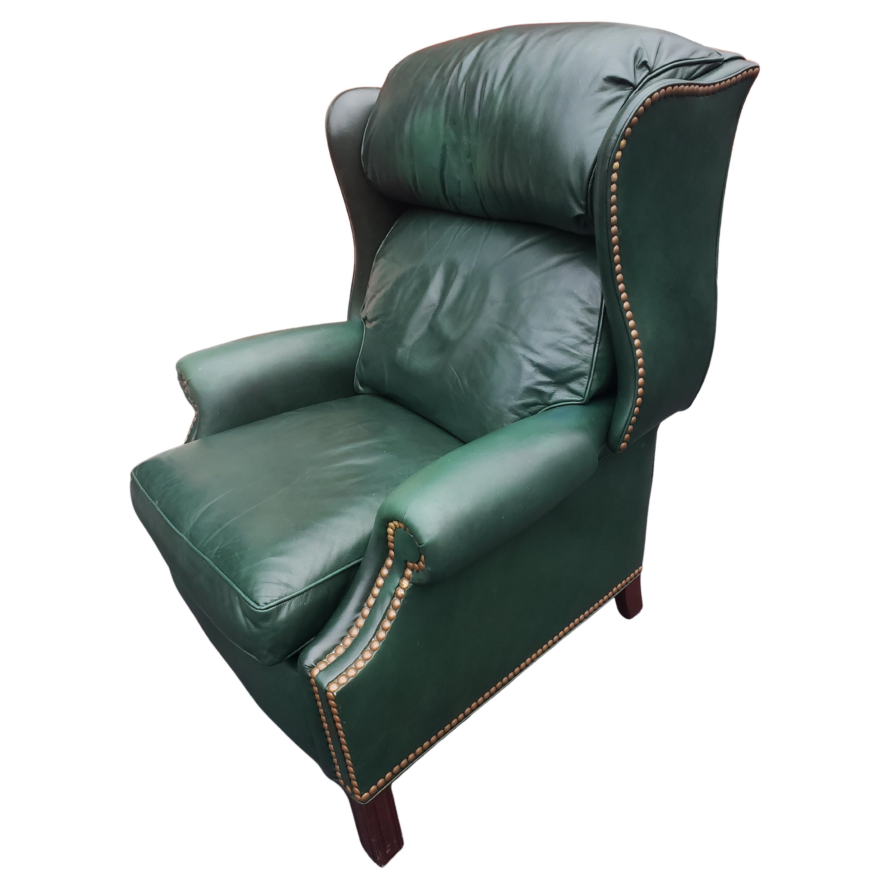 hancock and moore leather recliner