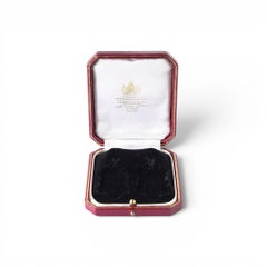 Scatola da esposizione vintage per orecchini Hancocks & Co., risalente agli anni ’80-’90 CIRCA