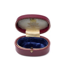 Vintage Hancocks & Co Red Leather Objet d’Art Presentation Box