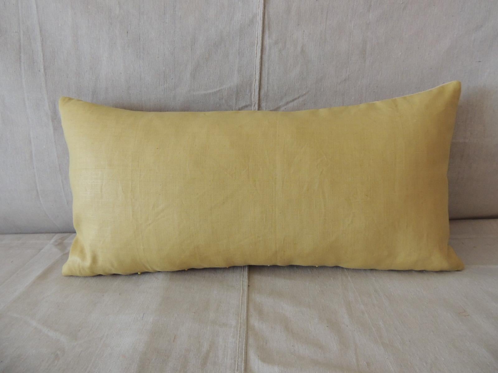 Hand-Crafted Vintage Hand-Blocked Kalamkari Long Bolster Decorative Pillow