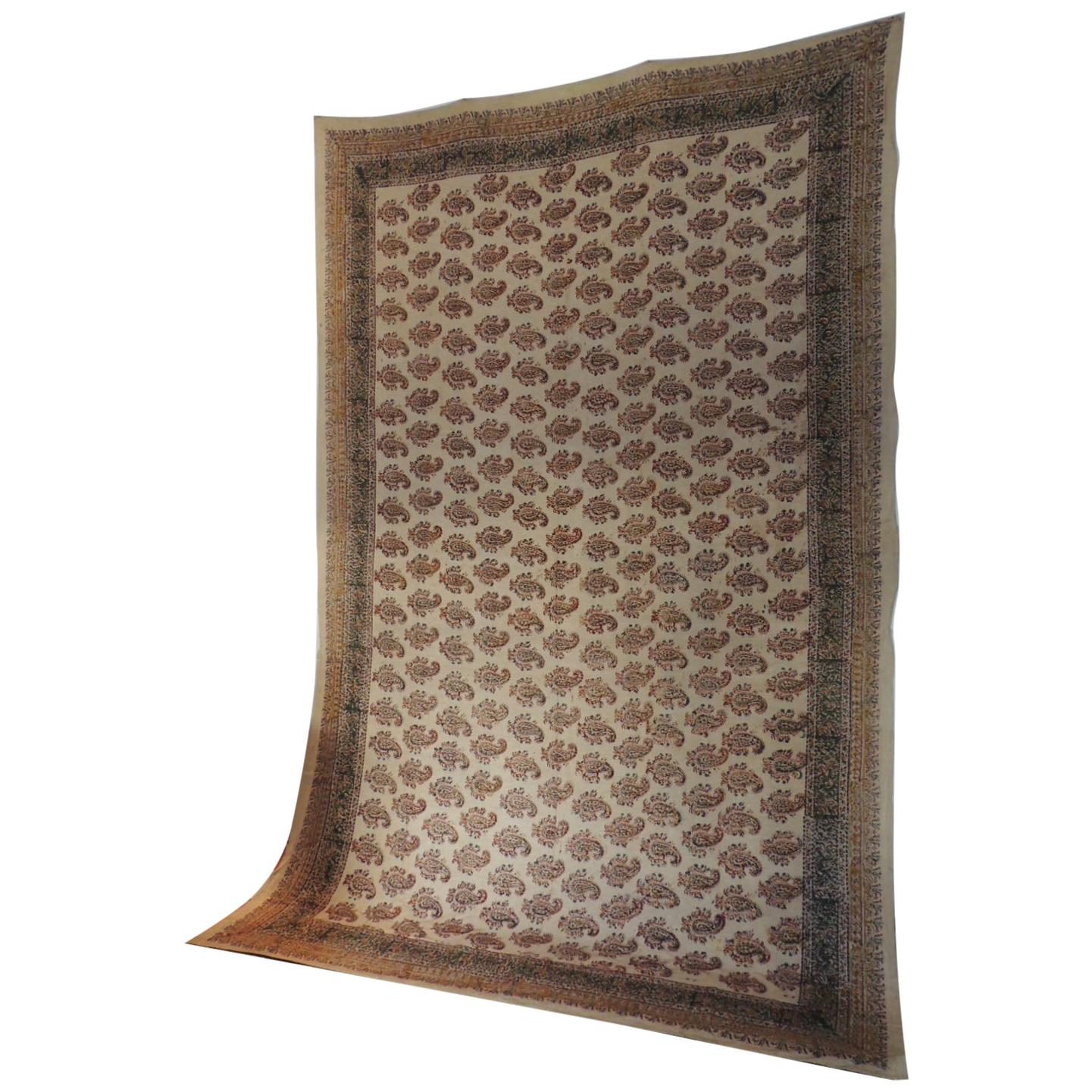 Vintage Americana Style Blue and White Woven Coverlet at 1stDibs