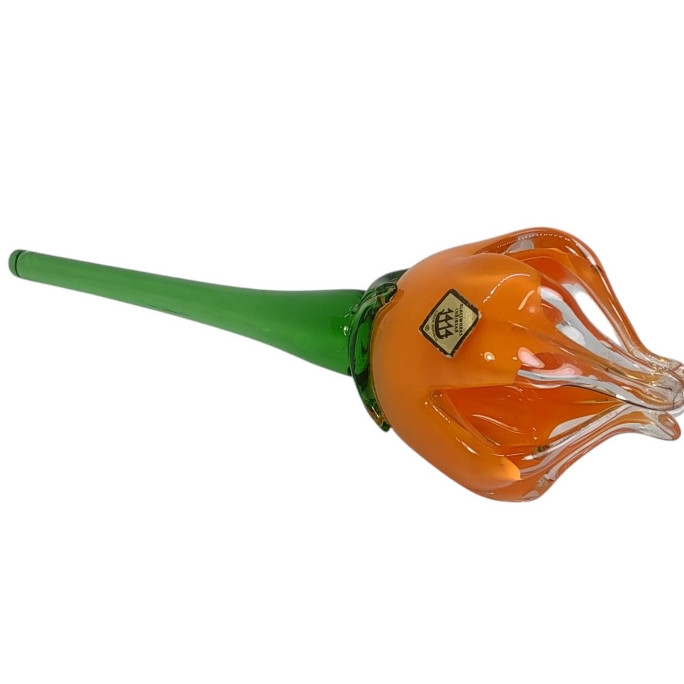 Vintage hand blown glass Murano flower In Good Condition For Sale In Ciudad Autónoma Buenos Aires, AR