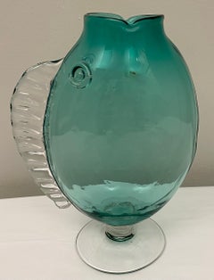 Vintage Hand Blown Glass Vase by Blenko Glass Co.