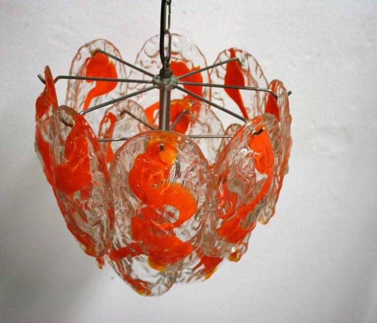 Vintage Hand Blown Murano Chandelier by La Murrina, 1960s In Good Condition For Sale In Ottenburg, BE