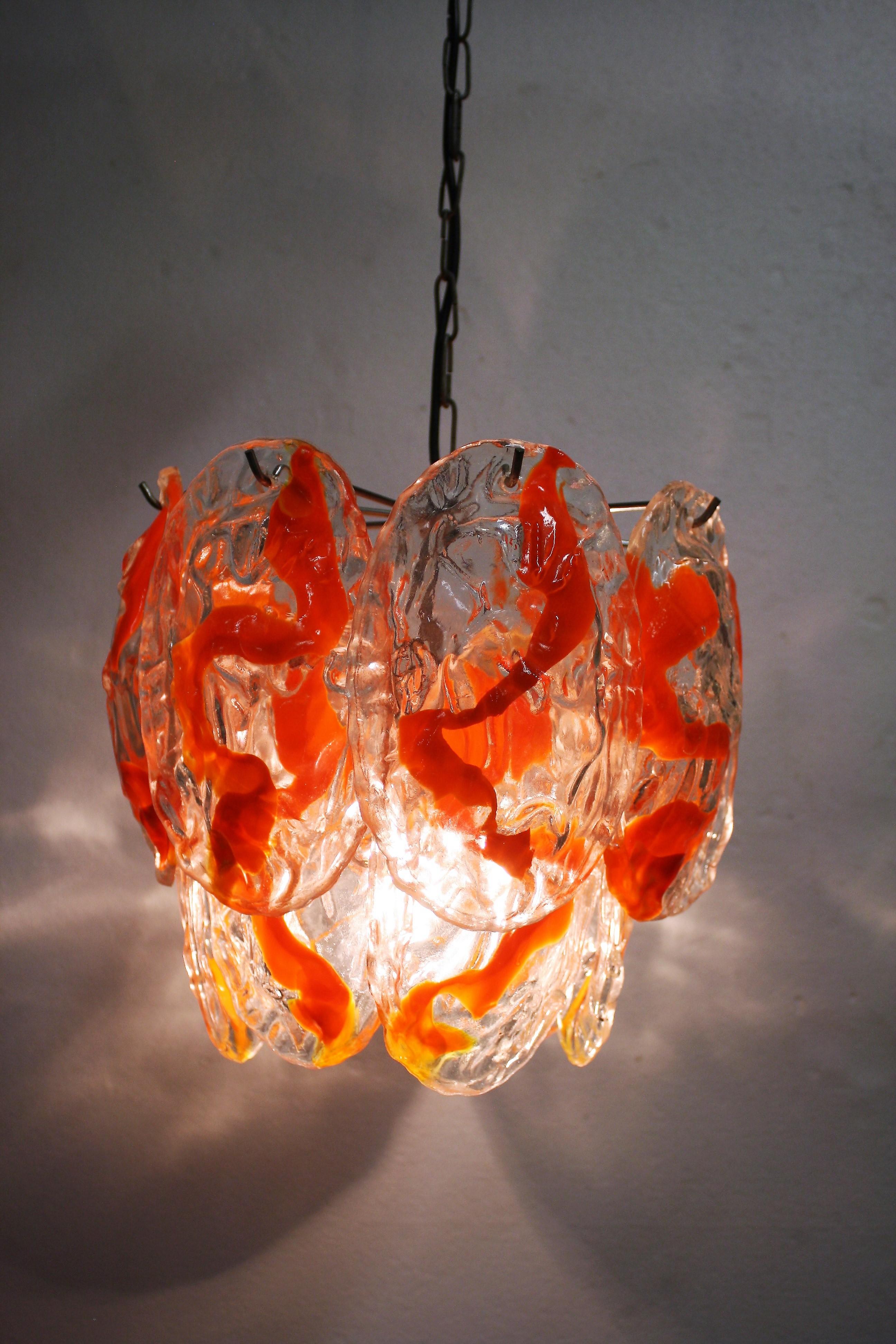 Mid-20th Century Vintage Hand Blown Murano Chandelier by La Murrina, 1960s For Sale