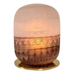 Vintage Hand-Blown Murano Glass Table Lamp, Italy, circa 1970
