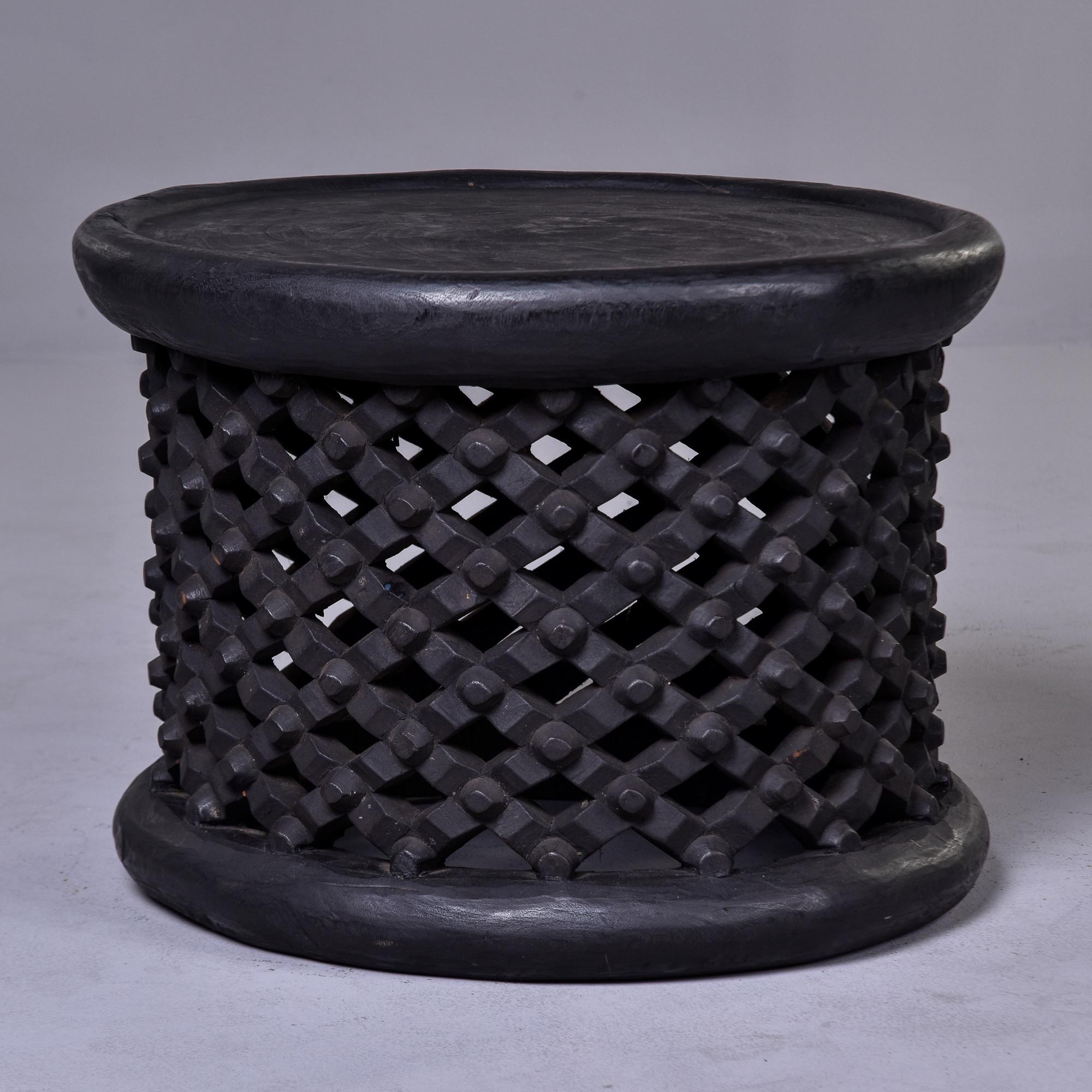 Tribal Vintage Hand Carved African Bamileke Stool or Table from Cameroon For Sale