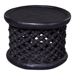 Handgeschnitzter afrikanischer Bamileke-Hocker oder Tisch aus Kamee, Vintage