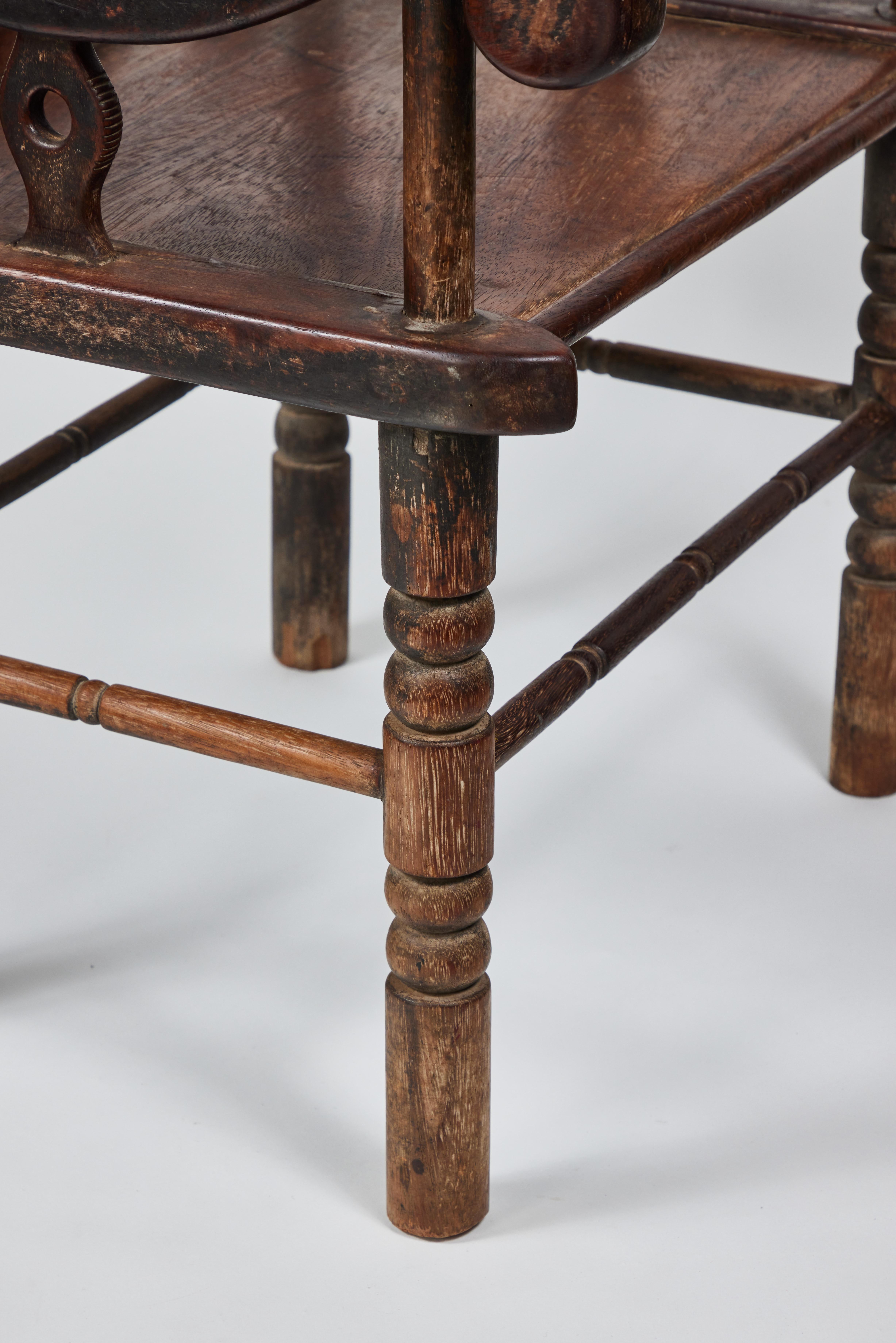20th Century Vintage Hand Carved African Baule Tribal Chair