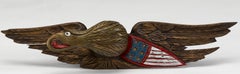 Vintage Hand-Carved and Hand-Painted Bellamy Eagle with Shield