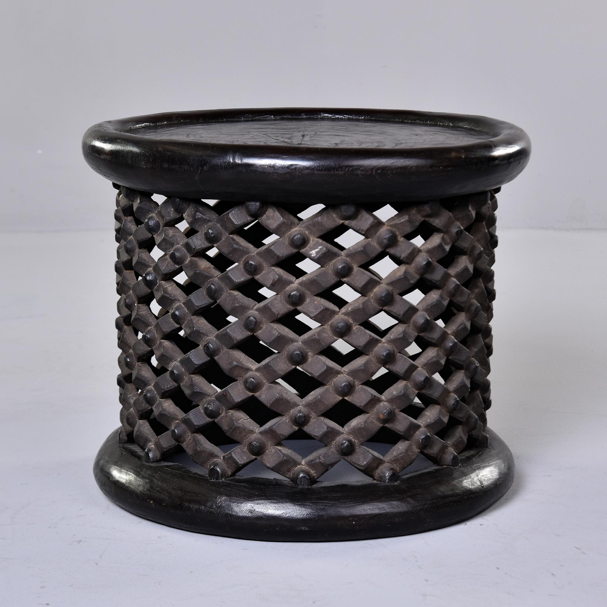 Hand-Carved Vintage Hand Carved Bamileke Stool or Table from Cameroon For Sale