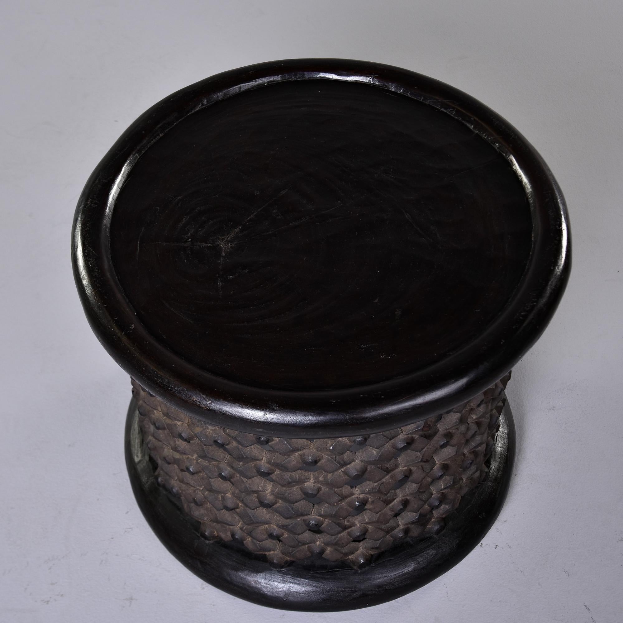 Wood Vintage Hand Carved Bamileke Stool or Table from Cameroon