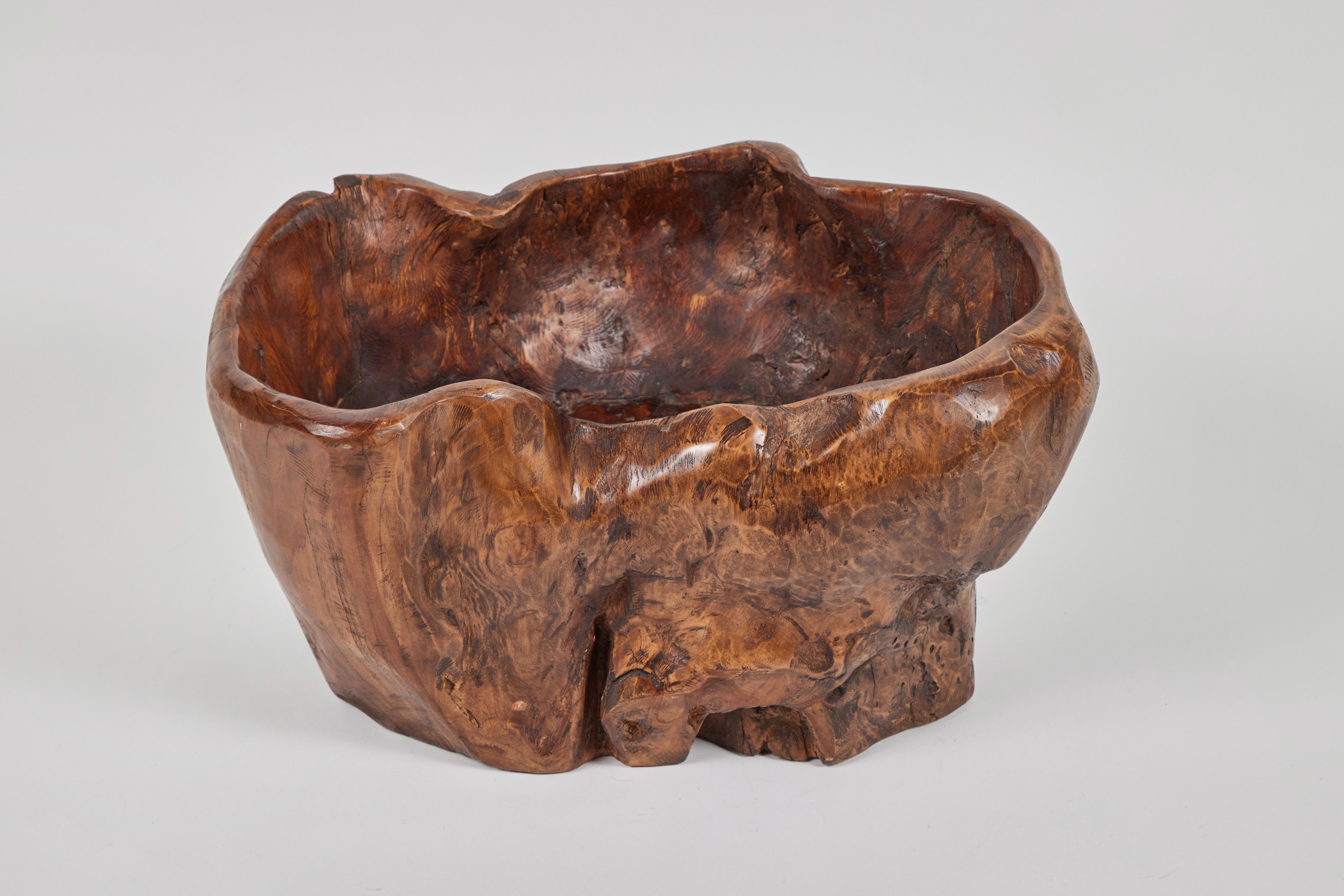 hand carved burl bowls