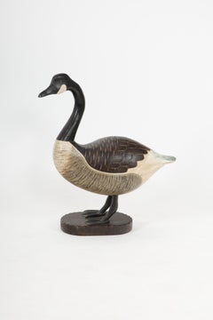 Vintage Hand-Carved Canada Goose, Signed “P.C.”