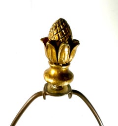 Vintage Hand Carved Eagle Neoclassical Giltwood Table Lamp.