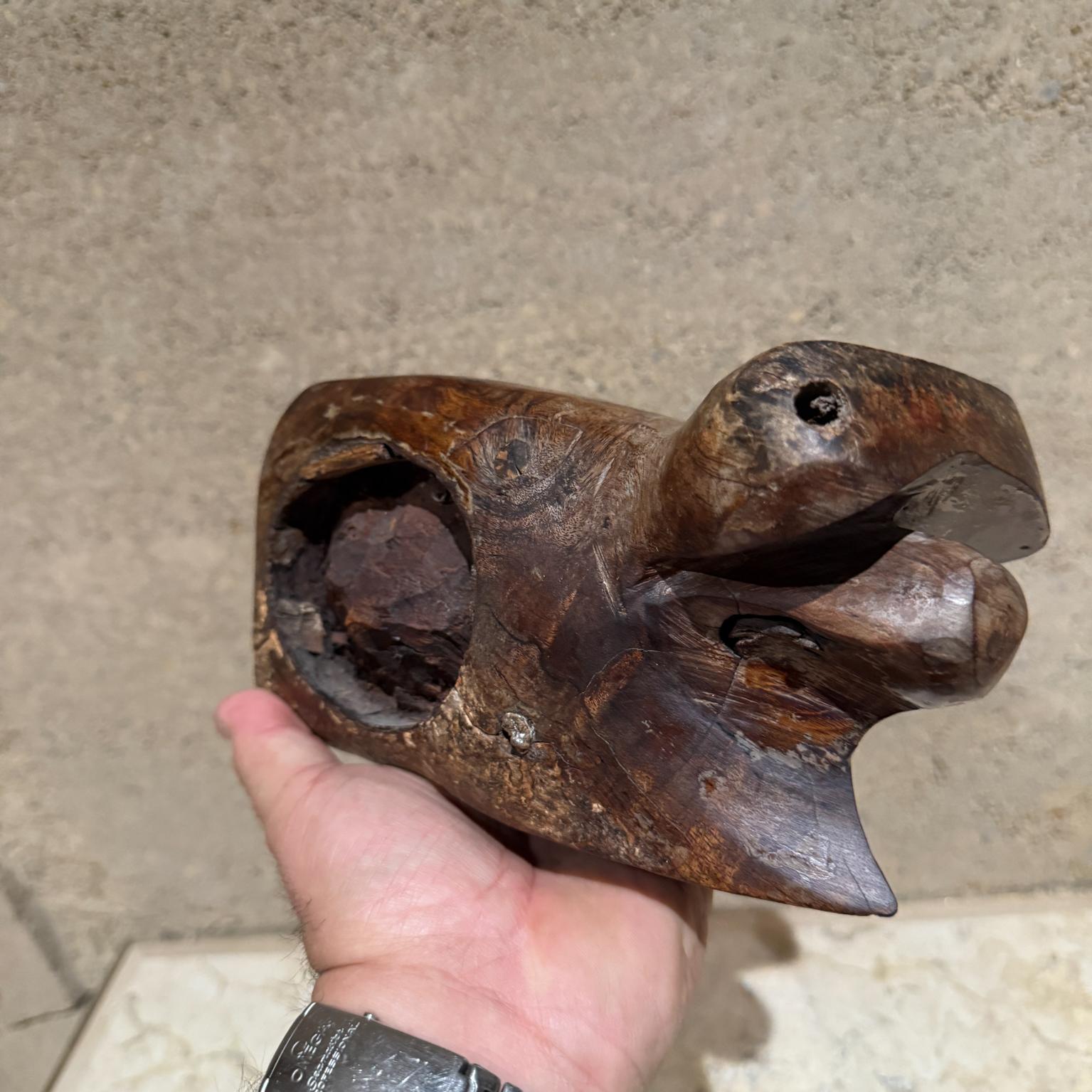 Hand Carved Exotic Wood Abstract Animal Sculpture For Sale 6