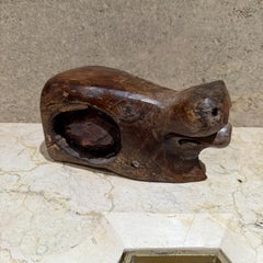 Hand Carved Exotic Wood Abstract Animal Sculpture