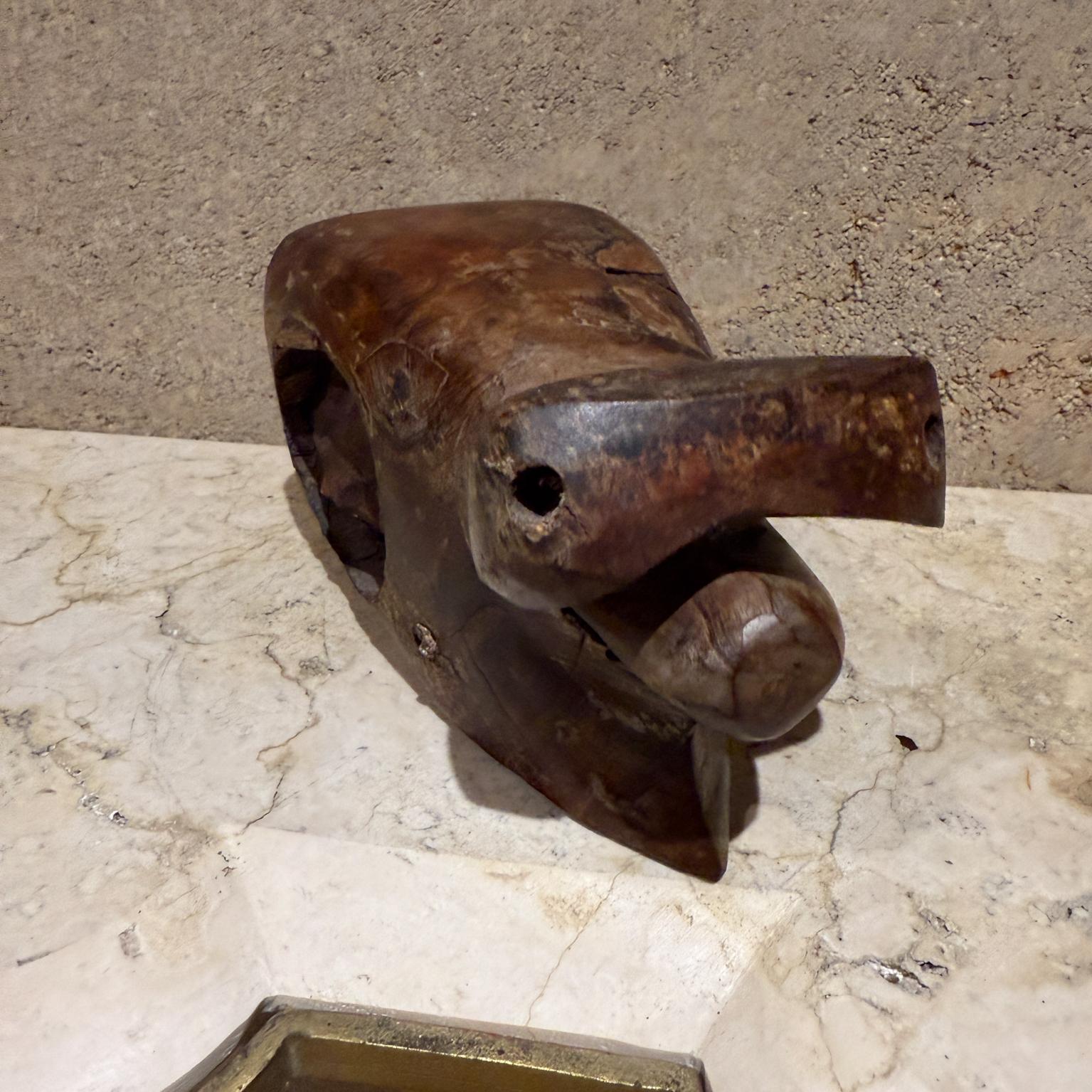 Hand Carved Exotic Wood Abstract Animal Sculpture For Sale 3