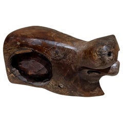 Hand Carved Exotic Wood Abstract Animal Sculpture