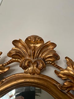 Vintage Hand Carved & Gilded Mirror by Dauphine Mirror Co.